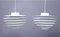 White Pendant Lamps by Svend Middelboe for Nordisk Solar, 1970s, Set of 2 2