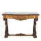 Spanish Giltwood and Marble Swan Console Table, 1960s, Image 1