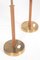 Mid-Century Swedish Brass and Leather Table Lamps, 1950s, Set of 2, Image 5