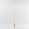 Skulpturale Grandine Stehlampe aus hochglanzpoliertem Messing mit 3 Leuchtstellen von Silvio Mondino Studio 1