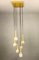 German Golden Cascade Ceiling Lamp from Staff, 1970s, Image 1