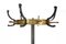 French Brass and Metal Coat Rack by Jacques Adnet, 1950s 3