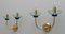Italian Brass and Murano Glass Sconces from Vetri, 1980s, Set of 2 3