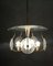 Etched Glass, Bronze, and Metal Ceiling Lamp by Pietro Chiesa, 1950s 4