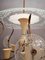 Lampada da soffitto in vetro inciso, bronzo e metallo di Pietro Chiesa, anni '50, Immagine 5