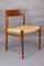 Dänische Modell 75 Esszimmerstühle mit Gestell aus Teak & Sitz aus Papierkordelgeflecht von Niels Otto Møller für J. L. Møllers, 1960er, 6er Set 10