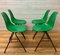 Mid-Century Model DSS Green Fiberglass Dining Chairs by Charles & Ray Eames for Mobilier International, Set of 4 5