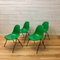 Chaises de Salle à Manger Modèle DSS Mid-Century en Fibre de Verre Vertes par Charles & Ray Eames pour Mobilier International, Set de 4 1