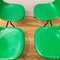Grüne Mid-Century Modell DSS Esszimmerstühle aus Glasfaser von Charles & Ray Eames für Mobilier International, 4er Set 4