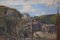 John Chapman Wallis, Paesaggio costiero, Polperro, Olio su tela, Inizio XX secolo, Con cornice, Immagine 5