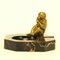 Art Deco Bronze and Marble Monkey Ashray, 1920s, Image 3