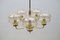 Brass Ceiling Lamp, 1960s 3