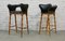 Antique Bamboo Bar Stools, Set of 2 3