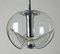 Mid-Century Glass and Chrome Chandelier by Koch & Lowy for Peill & Putzler, 1960s, Image 8