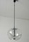 Mid-Century Glass and Chrome Chandelier by Koch & Lowy for Peill & Putzler, 1960s, Image 1