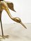 Esculturas de cigüeñas vintage grandes de latón, años 60. Juego de 2, Imagen 5