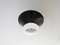 Mid-Century Black and White Glass Ceiling Lamp 3