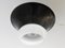 Mid-Century Black and White Glass Ceiling Lamp 7