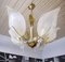 Italian Murano Glass and Brass Chandelier by Archimede Seguso for Seguso, 1960s 8