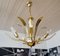 Italian Murano Glass and Brass Chandelier by Archimede Seguso for Seguso, 1960s 9