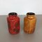 Vintage German Model Jura 282-20 Fat Lava Vases from Scheurich, Set of 2, Image 13