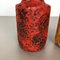 Vintage German Model Jura 282-20 Fat Lava Vases from Scheurich, Set of 2 14