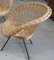 Rattan Lounge Chairs and Table, 1960s, Set of 6, Image 7