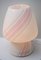 Lámpara de mesa hongo de cristal de Murano de Maestri Muranesi, años 80, Imagen 2