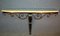 Large Wrought Iron and Travertine Console Table, 1950s, Image 9