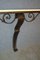 Large Wrought Iron and Travertine Console Table, 1950s, Image 2