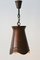 German Copper Ceiling Lamp, 1950s 5