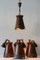 German Copper Ceiling Lamp, 1950s 14