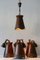German Copper Ceiling Lamp, 1950s, Image 14