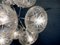Lámpara de araña Sputnik alemana era espacial de vidrio grabado y cromo, años 60, Imagen 6