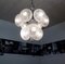Space Age German Etched Glass and Chrome Sputnik Chandelier, 1960s, Image 2