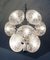Space Age German Etched Glass and Chrome Sputnik Chandelier, 1960s, Image 3