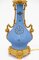 Antique Blue Porcelain and Gilt Bronze Table Lamps, Set of 2, Image 4