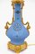 Lampes de Bureau Antique en Porcelaine Bleue et Bronze Doré, Set de 2 4