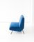 Italienisches Mid-Century Blue Velvet 2-Sitzer Sofa, 1950er 7