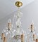 Lustre Mid-Century en Cristal, Italie, 1950s 9