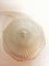 Vintage Frosted Glass and Embossed Brass Ceiling Lamp, Image 7