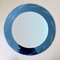 Mid-Century Italian Blue Round Mirror, 1960s 7