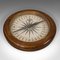 Antique Regency English Oak Maritime Compass, 1830s 9