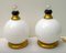 Mid-Century Brass and Murano Glass Table Lamps, 1970s, Set of 2 6