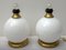 Mid-Century Brass and Murano Glass Table Lamps, 1970s, Set of 2 8