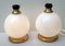 Mid-Century Brass and Murano Glass Table Lamps, 1970s, Set of 2 7