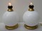 Mid-Century Brass and Murano Glass Table Lamps, 1970s, Set of 2 2