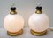 Mid-Century Brass and Murano Glass Table Lamps, 1970s, Set of 2 9