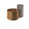 Set de Tables d'Appoint Multi Facettes Doris en Bronze Coulé et Aluminium de Fred & Juul 1