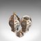Vasetti esagonali vintage in ceramica, anni '50, set di 2, Immagine 8